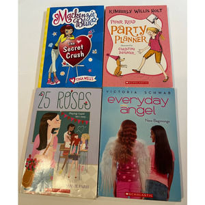 Lot 4 Young Girl Chapter Books Scholastic Tina Wells Kimberly Holt Tween